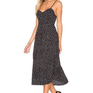 Motel Black and White Polka Dot Dress
